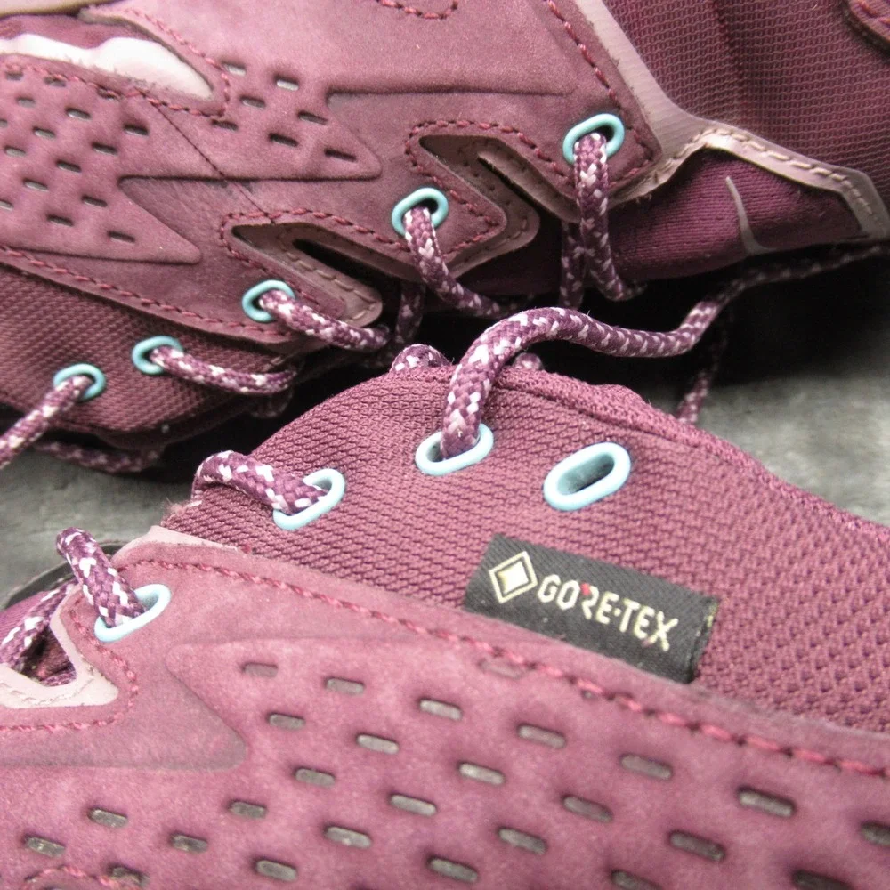 Hoka Womens Shoes 8.5 B Anacapa Low GTX Purple Trail‎ Goretex Light Grippy EUC - Picture 9 of 16